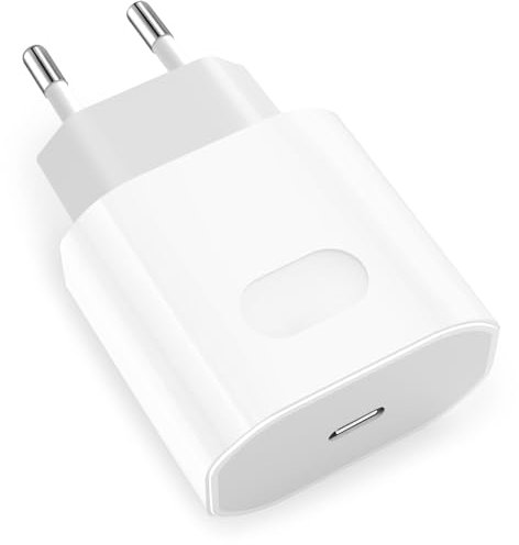 Caricatore USB C, 25W Presa per iPhone 17 16/17 16 Pro/17 16 Pro Max/17 Air/16 Plus/16e/15/14/13/12/11, Caricabatterie Rapido Alimentatore Spina Adattatore Spinotto USB C