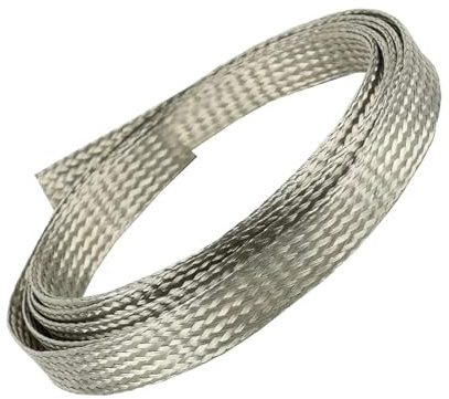 Guaina Per Cavi Elettrici Cavo in filo di acciaio espandibile con guaina intrecciata in rame stagnato da 1/5 m di larghezza, 4-25 mm, for conduzione di potenza, audio, altoparlante, guaina metallica(T