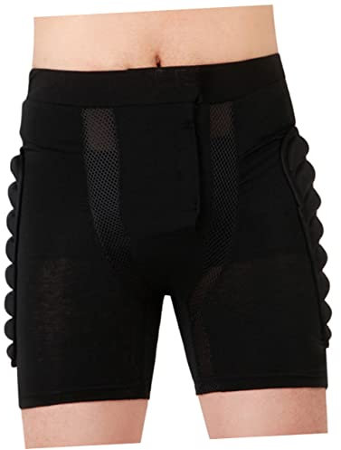 BESPORTBLE Snowboard Schutzhose Schwarz Xs Gepolstert Eva Pads Baumwollmischung Verstellbar Für Ski Skaten Hockey Schutzshorts Erwachsene Kinder