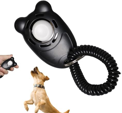 Dog Training Clicker, Behavioral Trainer with Wrist Strap, Lightweight Pet Supplies, Clicker Aid for Dogs, Cats, Birds, Horses, Effective Training Tool for Pets, 1.77x2.76x0.79 in