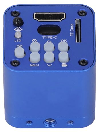 Industrielle Elektronik Digitales Mikroskop Kamera, 24MP HD 1080p Video Digitalmikroskop Kamera für PC mit EU-Stecker, Mikroskopkamera für Qualitätsinspektion und Fehleranalyse