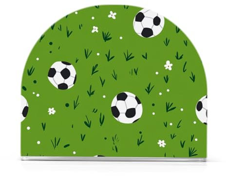 Green Field Football Cocktail-Serviettenhalter aus Acryl für Badezimmer, Restaurant, freistehender Serviettenhalter mit Gewicht, Heimdekoration für Partys, Hochzeiten, Veranstaltungen