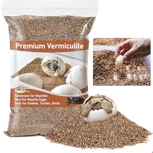 MAQIHAN Vermiculite per rettili – 400 ml di vermiculite terrario rettili rettili lettiera rettili sabbia per incubatore di uova, barbuto, geco, eremita, serpente, tartaruga, tartaruga, piante