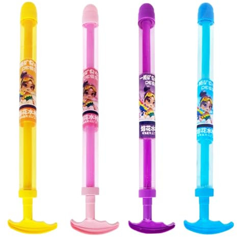 Ayizhiniu 4pcs Pistola Agua, Chorro Románticas, Rociador Efecto Juguetes, Aplicable Juguetes Agua Niños Fiesta Cumpleaños