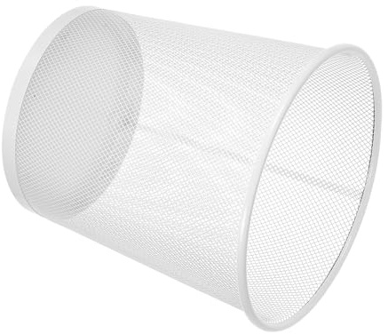 Toyvian Cestino per Ufficio in Ferro Battuto 12l Design a Rete Cestino per Rifiuti da Tavolo Medio per Casa e Studio Funzionale Ampia Apertura per Ambienti Multipli