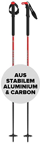 ATOMIC BCT TOURING CARBON SQS Skitourenstöcke - Verstellbare Stöcke 95 - 145 cm - Aluminium Skistock - Skistöcke mit ergonomischem Griff - Tourenski Ausrüstung mit Safety-Vorrichtung