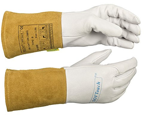 WELDAS SOFTouch, TIG Guanti da saldatura 10-1009, leggeri, molto morbidi, tutte le taglie (8,5 M)