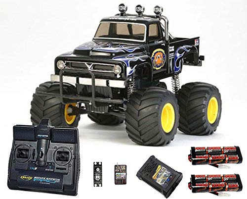 Tamiya RC Midnight Pumpkin Black Edition 1:12 Premium Stick Radio Car Toy Vehicle for Adult Hobbyists, Unisex Adults