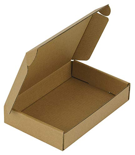 RUSPEPA Recyclable Corrugated Box Small Box Mailers - 6 x 4 x 1 - Cardboard Box Perfect for Shipping Small Mobile Phone Case - 50 Pack - Kraft