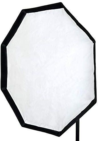 Pixapro 95cm 3ft Octagonal Softbox Speedlite Smart Bracket Octobox Studio Photo Shooting Round Diffuser Box Durable Key Light Soft Lightbox Small Flash Fit for Photography (95cm)