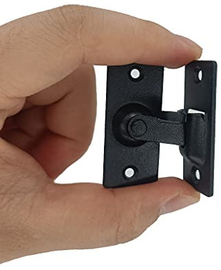 Petit boulon en acier inoxydable à 90 degrés serrure de porte spéciale porte de grange serrure à angle droit serrure de porte rabattable boucle de porte incurvée
