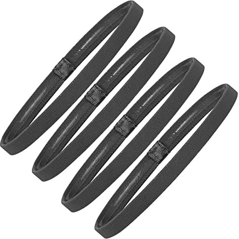 Sibba Fasce elastiche sportive, confezione da 4 pezzi, per esercizi atletici, sport, calcio, antiscivolo, in silicone, sottili, mini fascia per il sudore, accessori per yoga, attività all'aperto