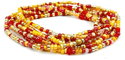 WICKELARMBAND ARMBAND gewickelt by Bau[m]werk Made in Germany rot orange Ibiza Style