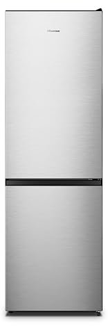 Hisense Frigorifero Combinato, [Classe Energetica E], No Frost, Inox, 304 Litri