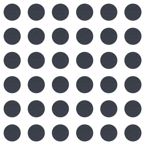 cyclingcolors 36x Abdeckkappen Selbstklebend 25 mm Schrank Regal Bohrloch Abdeckung zum kleben schutzkappen, Anthracite