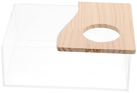 Beaupretty Bac à Sable pour Toilettes De Petits Animaux Lavabo Acrylique pour Hamster Et Gerbilles