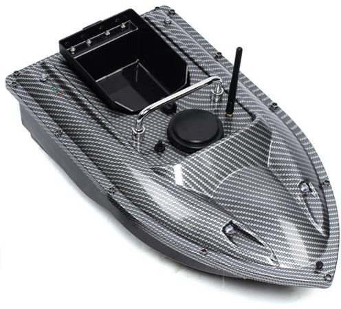 PUDLOR 500M Fernbedienung Fischköderboot, RC Futterboot Köderboot Angelzubehör 1.5kg Beladung Fischköder Boot für Auswerfen von Ködern in Flüssen, Seen oder seichtem Wasser