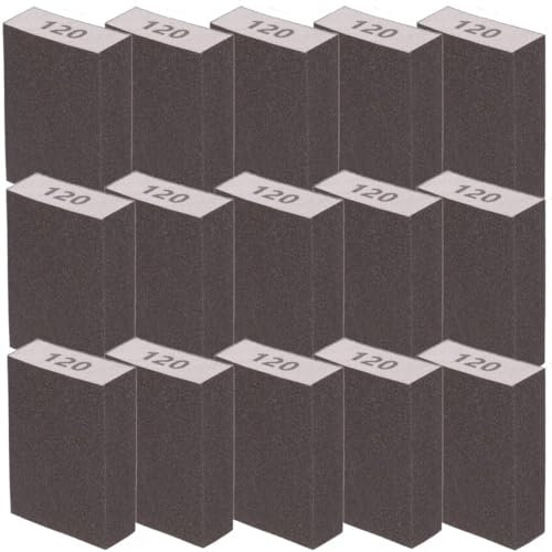 30 Pieces Sanding Sponges, Medium Sanding Blocks -120 Grits Specifications Sanding Pads,sand sponge Washable and Reusable,Sand Paper Pack for Metal Wood and Wall