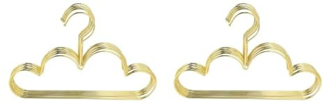 GLADIC Kleiderbügel Kleiderbügel, 20 Stück, rutschfeste Metall-Kleiderbügel für Kleinkinder, goldene Wolkenform, Kleiderbügel, Kleidungsaufbewahrung, Organizer, Rack, Kleiderbügel Coat Hanger