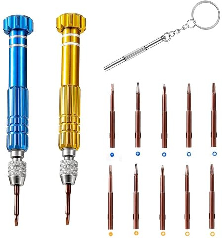 13 in 1 Precision Eyeglass Repair Kit - Tiny Screwdriver Set for Glasses, Sunglasses, Watches, Mobile Phones and Jewelry - Multi-Function