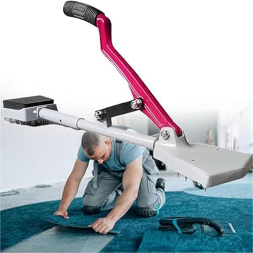Kneeless Carpet Stretcher with Telescoping Handle and Padded Base, Carpet Stretcher Tool Knee Kicker