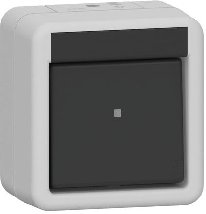Gira 310230 Ausschalter 2-polig Wippschalter 10AX 250V WG Aufputz IP44 Grau