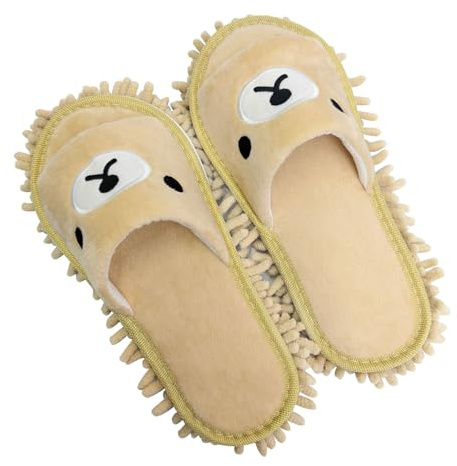 Jsleid Zapatillas De Limpieza, Pantuflas De Microfibra, Zapatillas Limpieza Suelos, De Fregona Para Limpieza, Microfibra Reutilizables Zapatos, Para Limpiar Suelos, Ventanas y Baños