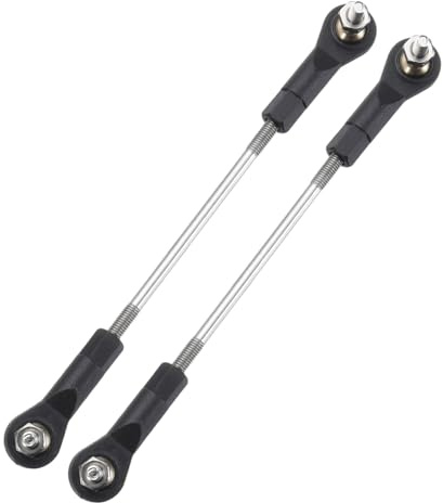 sourcing map 2Pcs Adjustable Turnbuckles Camber Link,89-99mm | Turnbuckle Rod Steering Servo Linkage with M3 Ball Head Rod Ends for RC Car Replace Parts