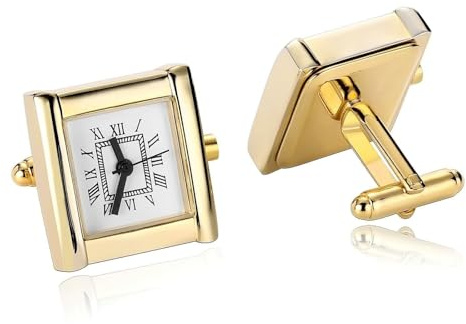 BWDHJLEY Edelstahl Manschettenknöpfe Herren, Manschettenknöpfe Modern Weißgold Rechteck Cufflinks für Hemd Anzug