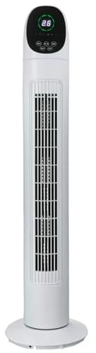 Turmventilator, blattloser Luftkühler mit Digitalanzeige, 3 Geschwindigkeiten, 80 Oszillat, 7,5H Timer, leiser Betrieb für Schlafzimmer, Büro, Zuhause