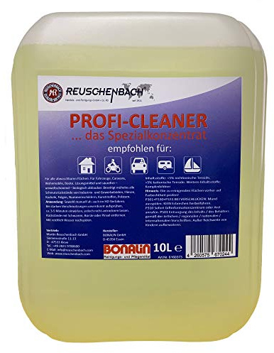 REUSCHENBACH Profi-Cleaner Spezialkonzentrat 10L | Kraftvoller Allzweckreiniger für Haushalt, Industrie & Freizeit | Biologisch abbaubar, säurefrei, lösungsmittelfrei