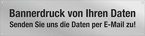 PVC Werbebanner Werbeplakat Banner Plane Druck von Ihren Daten - mit Ösen 2000 x 500 mm