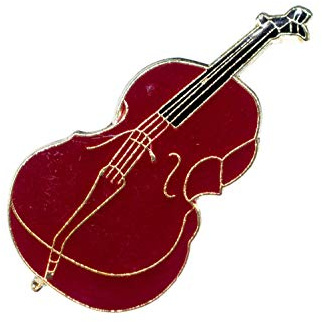 Miniblings Cello Pin Brosche Instrument Musik Geige Braun MINI | Statement am Revers, montiert in Berlin, ein Mitbringsel mit Charakter