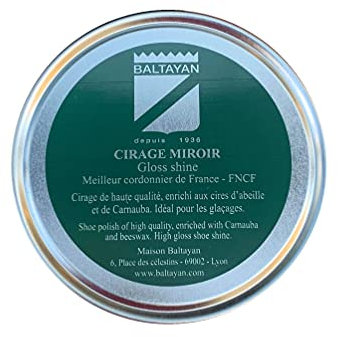 Cirage Effet Miroir Pour Des Glacis Et Qui Rend Votre Cuir Brillant Et Lisse, Formule Baltayan, Naturelle et Qualitative, à la Cire d’Abeille et de Carnauba, 7 Teintes, 100 ml (Bleu marine)