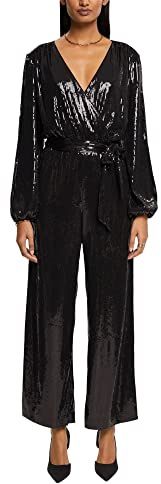 ESPRIT Damen 112EO1L303 Overalls, 001/BLACK, S