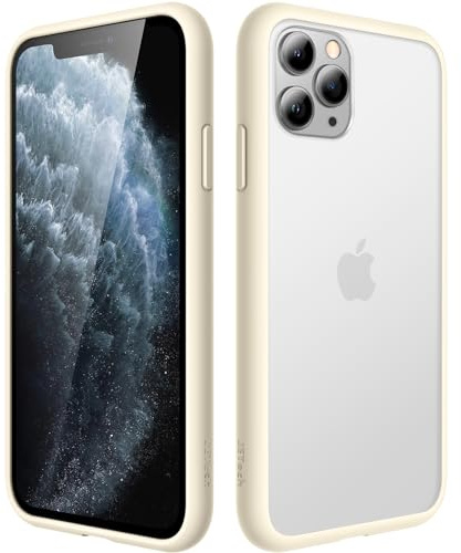 JETech Matt Hülle für iPhone 11 Pro 5,8 Zoll, Stoßfest Militärstandard FallSchutz Handyhülle, Mattierte Durchscheinende Rückseite Schutzhülle, Anti-Fingerabdruck (Beige)