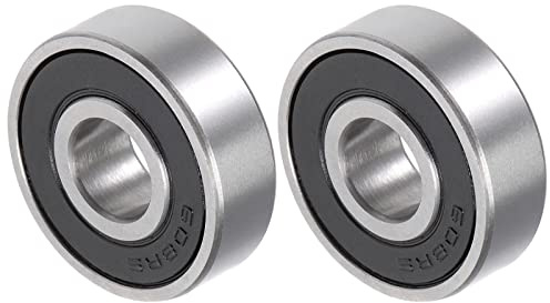 QUARKZMAN 608-2RS 8x22x7mm Kugellager x 2Stk. Chromstahl Lager | Abgedichtete Lager für Maschinen und Werkzeuge Doppelt versiegelt ABEC3