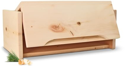 Zirbelino ZirbenBrotkasten - 2-teilig - Brotkasten + Ablagegitter - Maße: 450x250x180mm