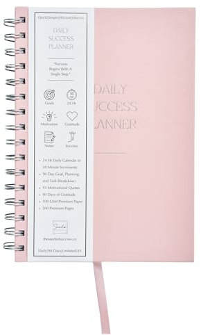 Produktivitätsplaner für ADHS – Tägliche To-Do-Liste, 90-Tage-Ziele & Dankbarkeits-Journal Planer – Ziel- und Aufgaben-Organizer mit Zeitmanagement – Vereinfachen Sie Aufgaben, stilvolles Planungstool