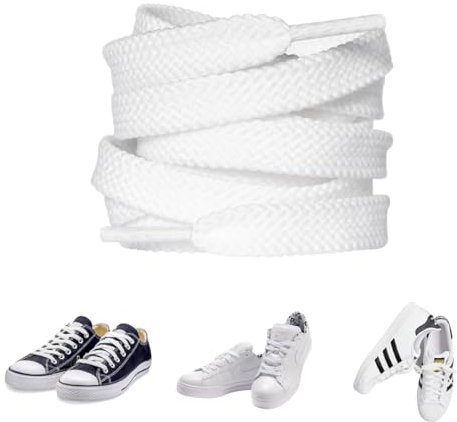 Carehabi Xd002, Lacci per Scarpe Unisex-Adulto, Bianco, 140cm