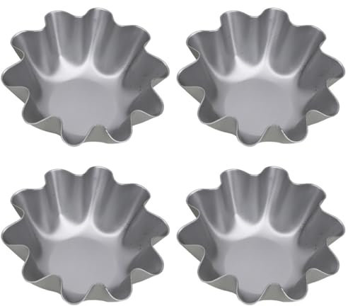 MAGICLULU 8 Pezzi Stampo Per Torta Teglia Per Arrostire Teglia Per Biscotti Al Cioccolato Torta Stampo Per Fiori Tazza Per Crostata Di Uova Vassoio Per Pizza Mini Teglie Per Crostata Gadget