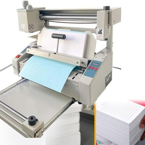 GYQSSD Manueller Heißklebe-Buchbinder, kabellose Desktop-Klebebuchbindemaschine, Fräsrücken-rauere Bindemaschine, 0,1–40 mm Bindungsstärke, für Büro-Buchpapieralben