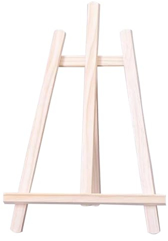 JDBlissful Mini Cavalletto in Legno, Cavalletto Mini di Legno, Cavalletti Piccoli Legno Supporto Segnatavolo Cavalletto Pittura Bambini per Display Cornice per Quadri e Oggetti Decorativi (C)