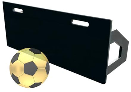 TUODENG Station Football Rebound Board, Dual Angle Football Rebounder Wall Board, schlagfeste Fußball-Trainingswand, für kontrolliertes Pass- und Schusstraining