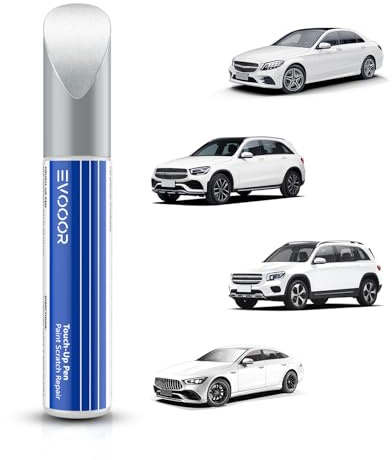 EVOOOR (149/9149) Polar White Autolack Nachbesserung für Mercedes-Benz, Kratzer Reparatur für Auto, Schnelle & Einfache Lösung zur Reparatur