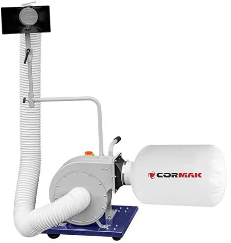 CORMAK FM230DBK Sägemehlabzieher Zyklon Sammler Chip Staub Holz 230 V 56L Chip