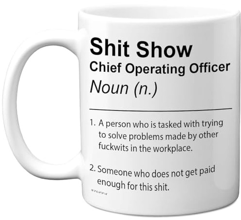 Stuff4 Chief Operating Officer Mug, Sh*t Show | Novelty Gifts for Chief Operating Officer from Colleague Friend, Rude Joke Presents