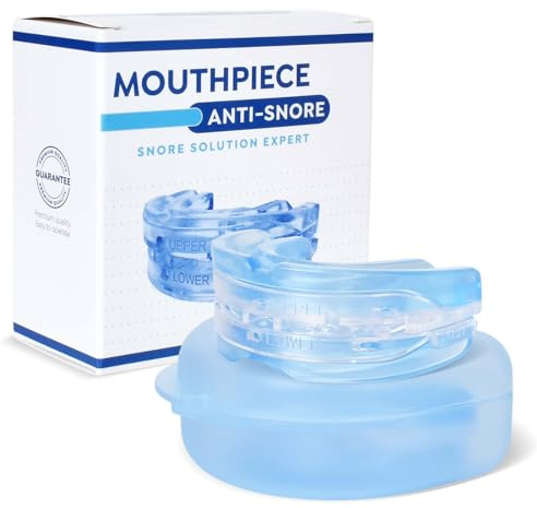 Luxvara Bite Antirussamento Regolabile, Bite Bruxismo Anti Russamento, Paradenti Antirussamento Antirumore, Bite Bruxismo Notturno, Adatto per il Russare Notturno e il Digrignamento dei Denti (Blu)