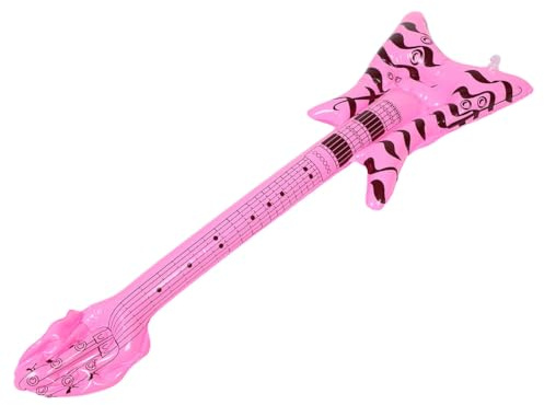 Alasum Chitarra Gonfiabile in Pvc per Decorazioni Feste Anni 80 e 90 Gonfiaggio Rapido e Aspetto Realistico per Esperienza di Gioco e Party a Tema Rock