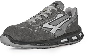 U-Power Red Lion Push, Unisex-Sicherheitsschuhe, leichte, flexible, pannensichere Lederturnschuhe, mit Infinergy-Einsatz, mit Aluminium-Zehenkappen - Grey 42